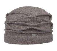 McBURN Toque en Laine Foulée Kamita Chapeau en Laine foulée Bonnet pour l'hiver (Taille Unique - Taupe)