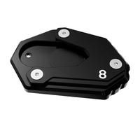 MCBXTH pour Suzuki GSX-8S GSX8S GSX 8 S 2023 2024 Accessoires De Moto CNC Extension Agrandisseur Plaque Pad Béquille Latérale Pied(Black 1)