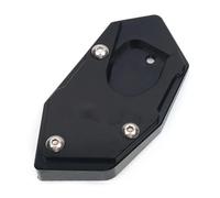 MCBXTH pour XLV 600 650 700 TRANSALP Dominator NX650 FMX650 Accessoires De Moto CNC Béquille Latérale Support Extension Agrandisseur Pad(Black)