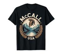 McCall Idaho Heritage Casque de Guerrier au Lever du Soleil T-Shirt