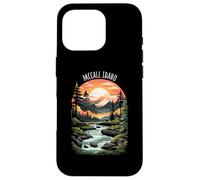 McCall Idaho USA Scenic Mountain Style rétro Coucher de Soleil Coque pour iPhone 16 Pro