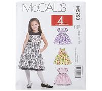 McCall Pattern pour Enfants/Filles doublé Robes - CDD Pattern (2-3-4-5)