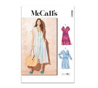 McCall’s Patron de couture facile à faire pour robes de soleil pour femme, code de design M8281 - Tailles XS-S-M-L-XL-XXL - Multicolore