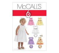 McCall's 6015 Patron de couture facile pour enfants robes, culottes et bandeaux