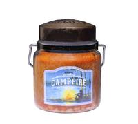 McCalls Candles | Campfire | Hautement parfumé et durable | Étiquette peinte classique | Couvercle en métal fait à la main avec sangle et poignée | Cire et parfum de qualité supérieure | Fabriqué aux États-Unis | 473,6 g