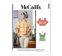 McCall's col carré Sewing Pattern M8202ZZ Patron de Couture pour Hauts pour Femme, Multicolore, ZZ (L-XL-XXL)