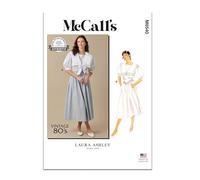 MCCALLS Couture Patten M8540U5 Haut et jupe pour femme par Laura Ashley U5 (16-18-20-22-24)