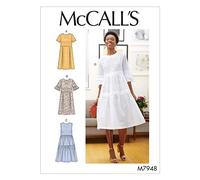 McCall's M7948E5 McCalls-M7948E5 Robes pour Femme, Papier, Blanc, Divers
