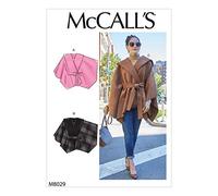 McCalls M8029Z Patron de couture Capes & Ceinture pour femme Taille L-XL Papier Différentes couleurs