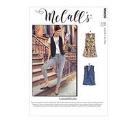 McCalls M8050A Patrons de gilets non doublés pour femme en deux longueurs A (S-M-L-XL-XXL)