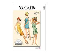 MCCALLS M8402A Robes pour femme en deux longueurs avec choix de trois décolletés A (S-M-L)
