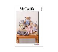 MCCALLS M8422OS Ours en peluche, lapin et souris avec vêtements et bandeau OS (taille unique)