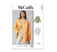 MCCALLS M8560U5 Patron de couture Veste pour femme avec manches et variations de longueur U5 (44-46-48-50-52)