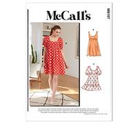 McCall's Patterns M8197A5 Patron de Couture pour Robes de Femme A5 (34-36-38-40-42), Multicolore, (6-8-10-12-14)
