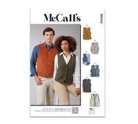 McCall's Patron de couture M8442 Gilet doublé pour homme et femme