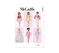 MCCALLS Patron de couture M8495OS Vêtements de poupée OS (taille unique) 29,9 cm Multicolore