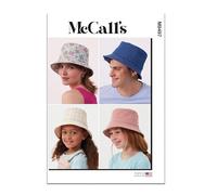 MCCALLS Patron de couture M8497A Chapeau cloche pour enfants, adolescents et adultes A