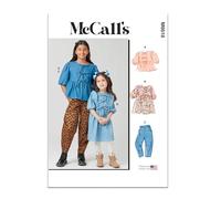McCall's Patron de couture M8618K5 pour haut, robe et pantalon pour fille K5 (7-8-10-12-14)