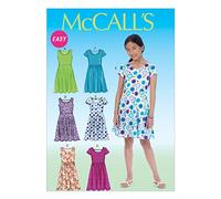 McCall's Patron MC7079 Robes pour Filles, Tailles, Coton, GRL (7-8-10-12-14)