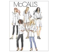 McCall's Patrons de Chemises pour Femme Blanc Taille RR M6124 46 à 52