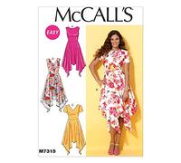 McCall's Patterns 7315, Robes pour Femme, Tailles 42-50, Multicolore, E5 (42-44-46-50)