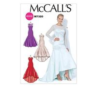 McCall's Patterns 7320 Miss Petite Robes, Tailles 42-50, Maille, Multicolore, E5 (42-44-46-50)