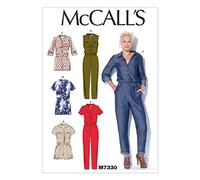 McCall's Patterns 7330 Y Barboteuse et Combinaison pour Femme, Tailles XSM-Med, Multicolore, Y (XS à M)