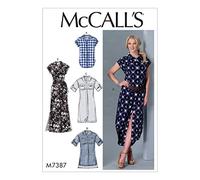 McCall's Patterns 7387 ZZ/Patron de Top/Tunique/Robe et Ceinture, Tailles Grand - 2 x L