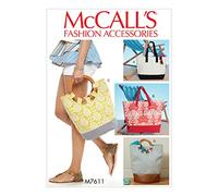 McCall's Patterns 7611 OS Tote Sacs, Multicolore