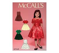 McCall's Patterns 7648 Patron pour Enfants/Filles Robes Patron de Couture, Papier, Multicolore, 17 x 0.5 x 0.07 cm