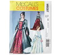 McCall's Patterns M6097 Patrons de Costumes victoriens Blanc Taille AA 34 à 40