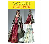 McCall's Patterns M6097 Patrons de Costumes victoriens Blanc Taille EE 42 à 48