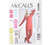 McCall's Patterns M6474 Patrons pour Hauts, Tuniques, Robes et Pantalons Femmes Blanc Taille RR (46-52)