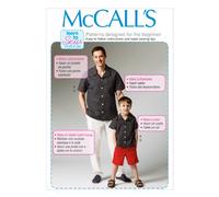 McCall's Patterns MC6972 Patron de Chemise, Short et Pantalon pour Homme et garçon Tailles S 34-36 / M 38-40 / L 42-44 / XL 46-48