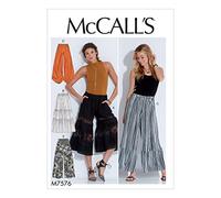 McCall's Patterns McCall Pattern 7576 Y, Patrons Pantalons, Tailles Xsm-Med, Multi/Couleur