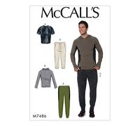 McCall's Patterns pour Homme Tops et Pantalon, Multicolore, Tailles S-l-p, Multicolore, 121 x 182 cm