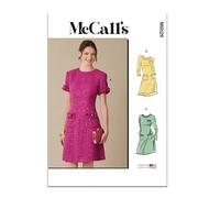 MCCALLS Sewing Patten M8529R5 Robe avec manches pour femme Tailles 42 à 44 46 48 50