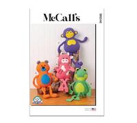 MCCALLS Sewing Patten M8546OS Animaux en peluche par Carla Reiss OS (taille unique)