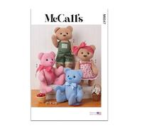 MCCALLS Sewing Patten M8547OS Ours articulé avec vêtements Taille unique
