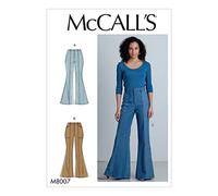 McCall's Sewing Pattern-M8007E5-Patron de couture pour pantalon pour femme Blanc