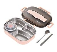 Mcclellanty 1.5L BoîTes à Bento pour éTudiant, Ensemble de Vaisselle à Bento à Isolation Thermique, Contenants à Lunch pour BoîTe à Lunch pour Enfants, 2