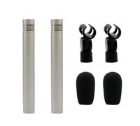 Mcclellanty 1 paire de microphones à condensateur en forme de stylo C02, microphone avec clip antichoc, microphone de piano, microphone type stylo pour instruments A