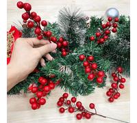 Mcclellanty 25 Tiges de Baies de 20 Cm, DéCorations de NoëL, Pics de NoëL, Branches, Bâtons, Brindilles