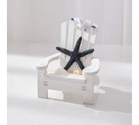 Mcclellanty 4 Pièces Mini Chaise de Plage Chaise de Plage Méditerranéenne Décoration de Chaise en Bois de Ménage Ornement