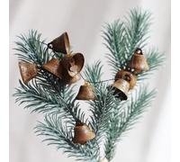 Mcclellanty 50 PièCes Mini Jingle Bells, Cloches de NoëL, pour L'Artisanat de Cloches Artisanales de Couronne, Cloches de DéCoration de Maison de Vacances (Rouillé 1 Pouce)