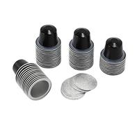 Mcclellanty 50Sets Capsules de Café Rechargeables Tasse Capsules de Café Jetables Emballage Fournitures de Café pour Noir