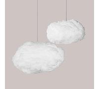 Mcclellanty 9PCS Décorations Nuages pour Plafond, Décoration Suspendue en Coton Imitant Les Nuages, Accessoires de Nuages Artificiels 3D Durables et Faciles à Utiliser, Blanc.