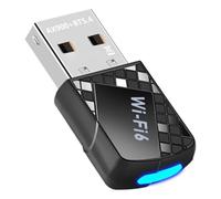 Mcclellanty Adaptateur AX900 USB WiFi 6 Bluetooth 5.4 2 en 1 Dongle Récepteur sans fil de réseau à double bande de 2,4 G et 5 GHz Contrôleur gratuit pour W10/11