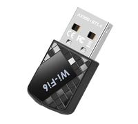 Mcclellanty Adaptateur AX900 USB WiFi 6 Bluetooth 5.4 2 en 1 Dongle Récepteur sans fil de réseau à double bande 2,4 G 5 GHz Contrôleur gratuit