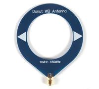 Mcclellanty Antenne à bande type donut de 10 kHz à 180 MHz, antenne réceptrice, mini antenne à boucle pour radio, talkie-walkie, SDR, couleur bleue